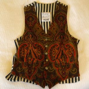 Vintage Moschino velvet vest